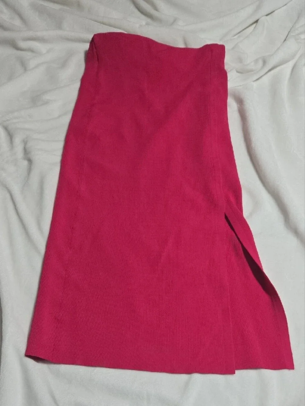 Express Hot Pink Pencil Skirt with Side Slit
